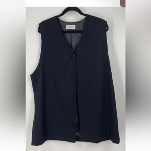 Pendleton Sophisticates Blazer Duster Women’s Plus Size 16 W Blue Vintage